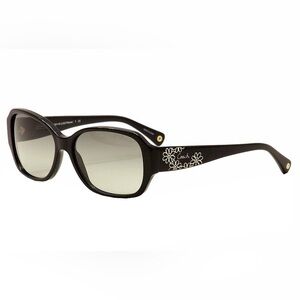 Coach Black LO22 Sunglasses black with gold accents